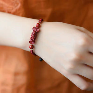 Cinnabar Pixiu Bracelet