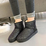 Women's Sequined Snow Boots