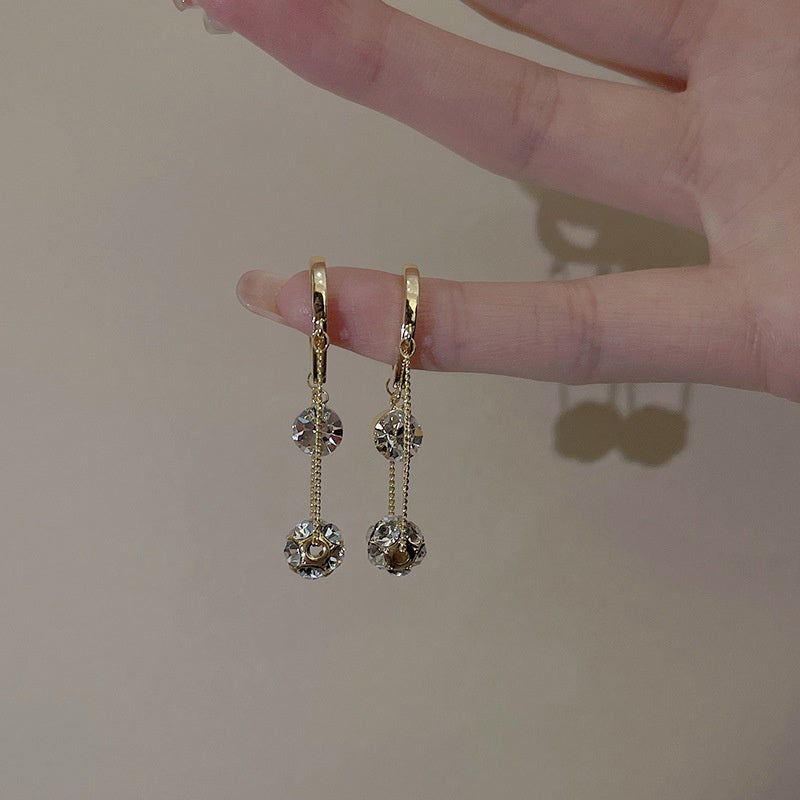 Withinhand Super Flash Ball Tassel Earrings