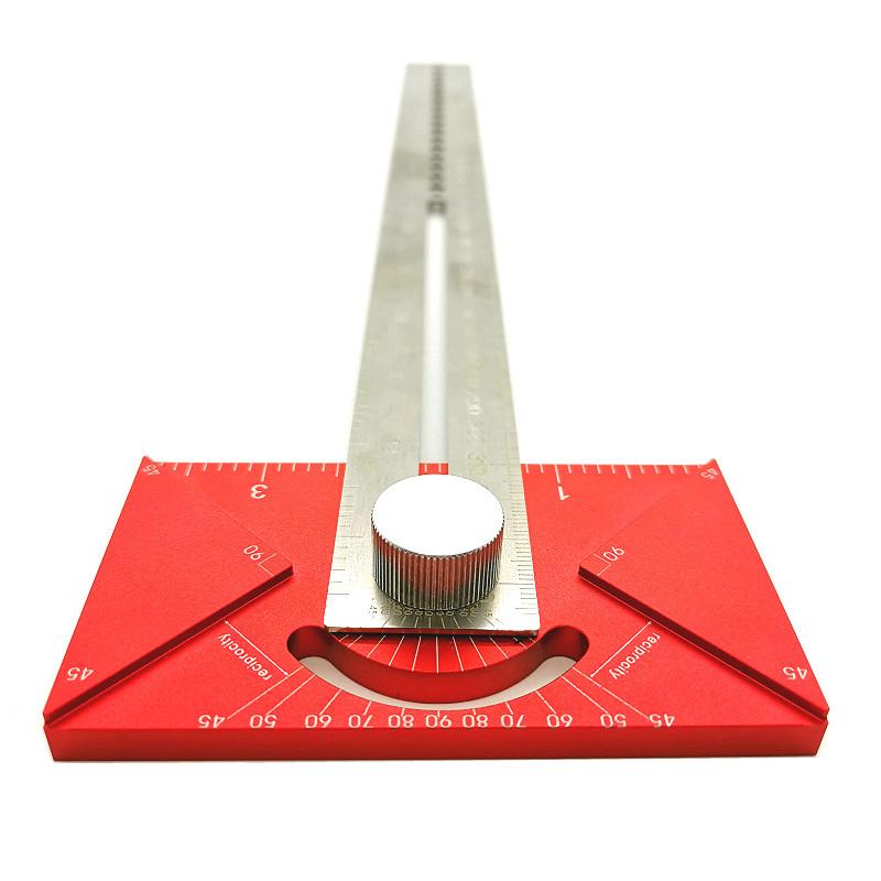 Aluminum alloy multifunctional angle ruler