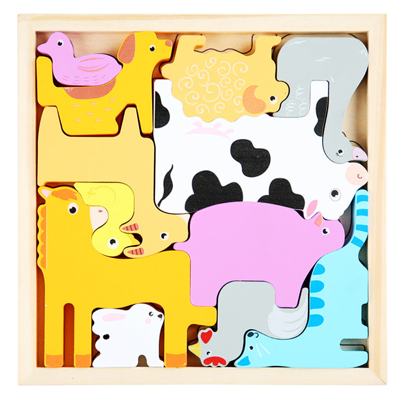 🌲Wooden Toddler Jigsaw Puzzles