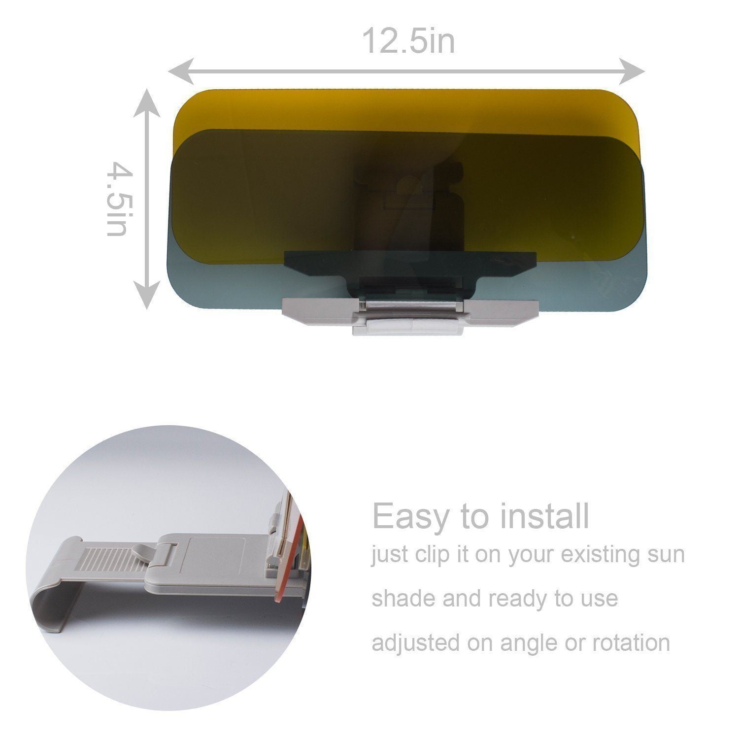 Day and Night Anti-Glare Car Windshield Visor