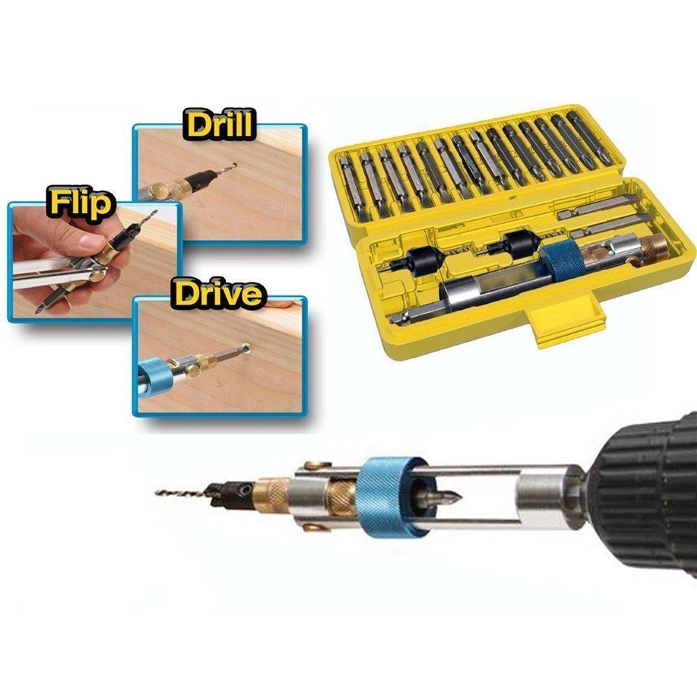 Domom 20 Pcs Drill Driver Screwdriver Set -High Speed Alloyed Steel