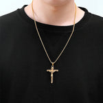 Handmade Silver Jesus Crucifix Necklace