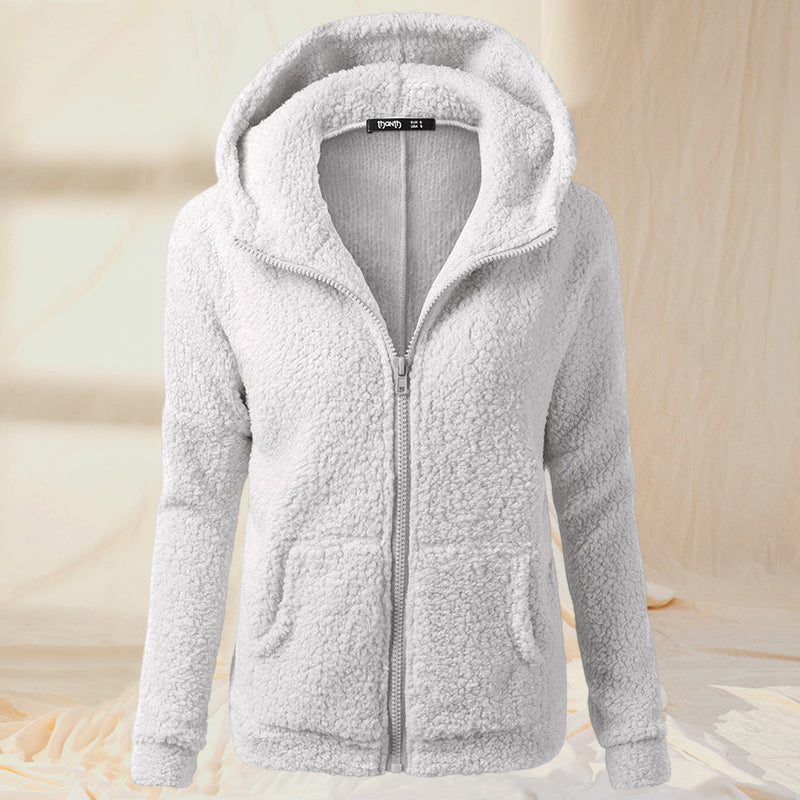 Plush Hoodie Coat