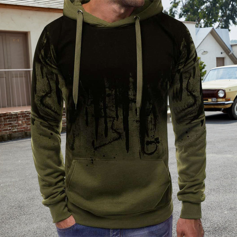 Men's Ink Splash Print Sweatshirt