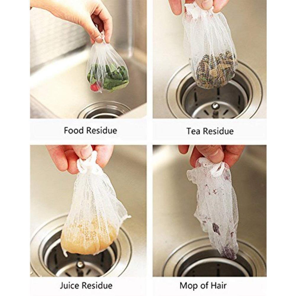 Hirundo Disposable Mesh Sink Strainer Bags, 300 PCS