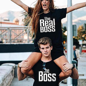 Matching Couple Shirts-The BOSS&The Real BOSS Shirts