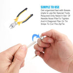 Multi-Purpose Locking Cable Metal Zip Ties (100 PCs)