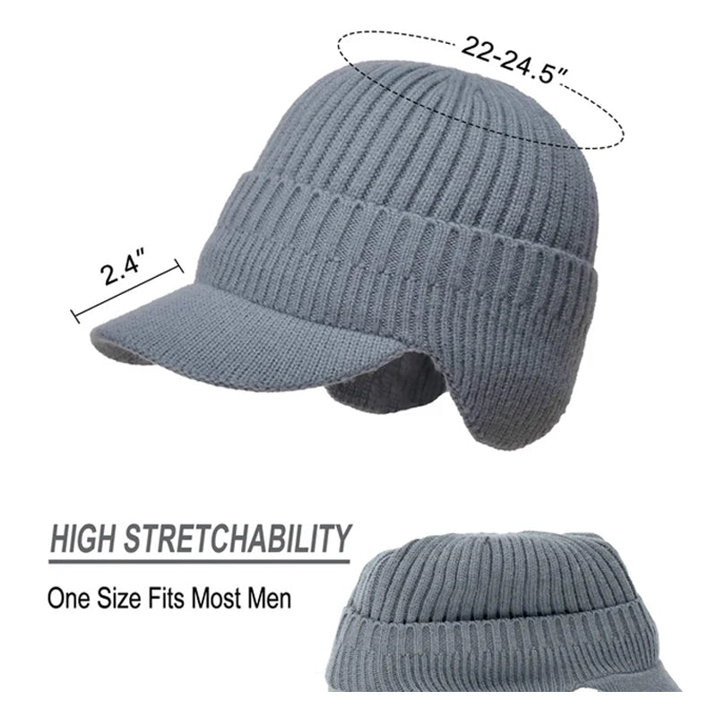 Outdoor Riding Elastic Warm Ear Protection Knitted Hat