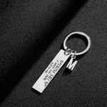 Fashion Keyring Gifts Engraved Drive Safe Keychain