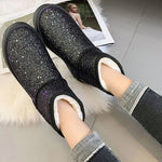 Women's Sequined Snow Boots