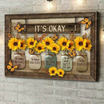 Butterfly Sunflowers Wall Art