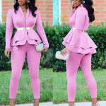 Fashion Ruffle Casual Suits