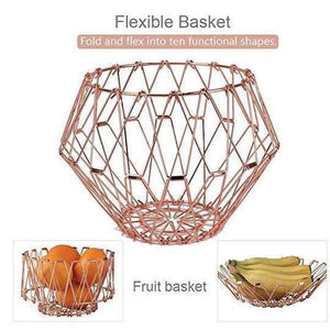 Collapsible Stainless Steel Wire Basket