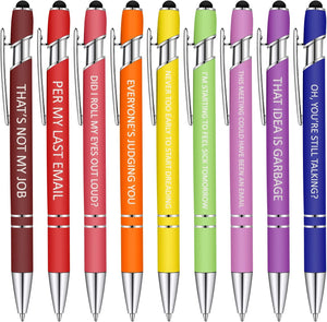 10 pcs Funny Office Pens(Black Ink)