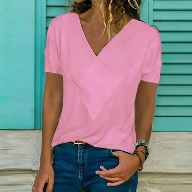 Flodress Classic V-Neck Short Sleeve T-shirt