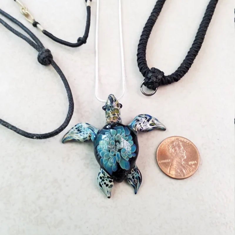 Blue and Turquoise Jewelry-Sea Turtle Pendant