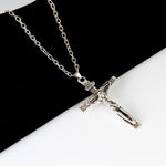 Handmade Silver Jesus Crucifix Necklace