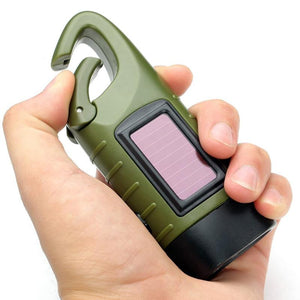 Hand Crank Solar Powered Flashlight