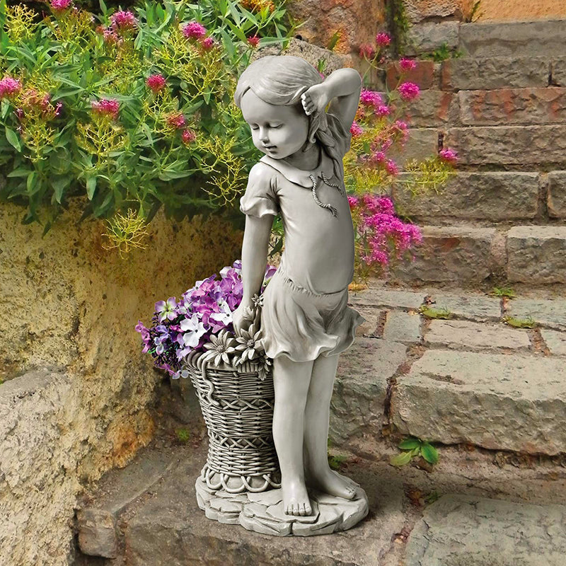 Little Girl Outdoor Garden Statue for Home Garden