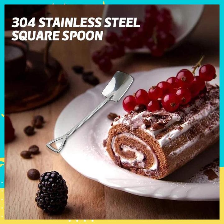 🥄🥄Creative Dessert Ice Cream 304 Stainless Steel Spade Spoon