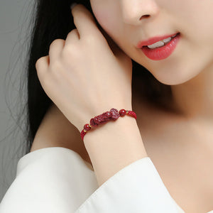 Cinnabar Pixiu Bracelet