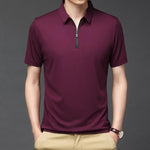 Ice Silk Polo Shirt for Men