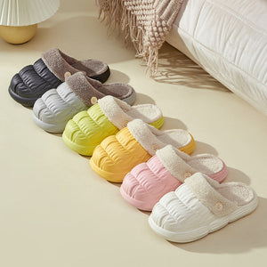 Plush Lining Detachable Plush Slippers