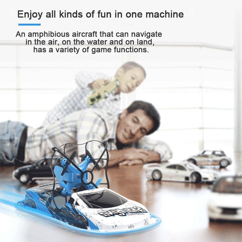 Four Axis Sea, Land And Air 3-In-1 Remote Control Ship