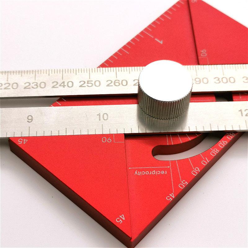 Aluminum alloy multifunctional angle ruler