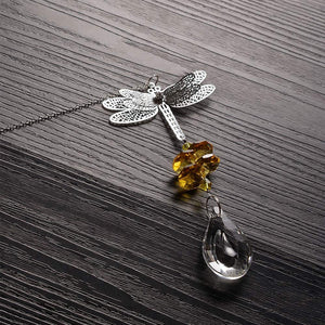 Crystal Dragonfly Suncatcher