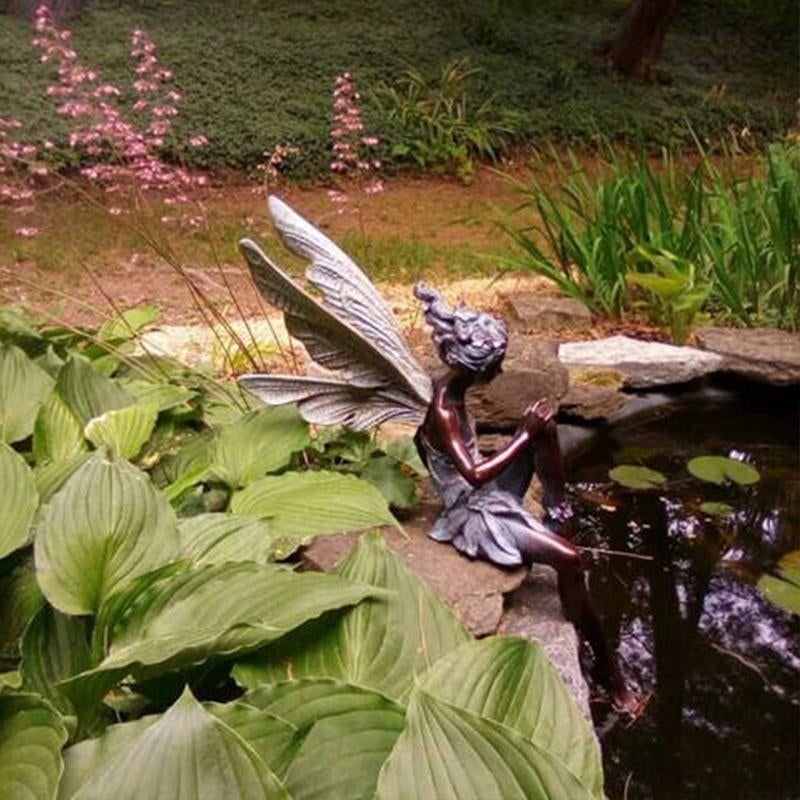 Sitting Fairy Garden Statue