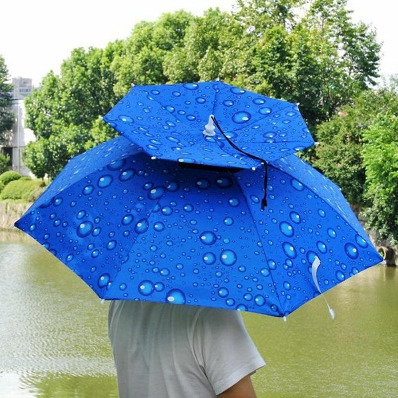 Double Layer Folding UV Wind Protection Umbrella