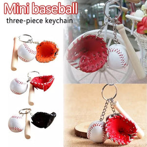 ⚾Mini Baseball Glove Set Charm Keychain(🔥Hot Sale For Baseball Lovers❤️)