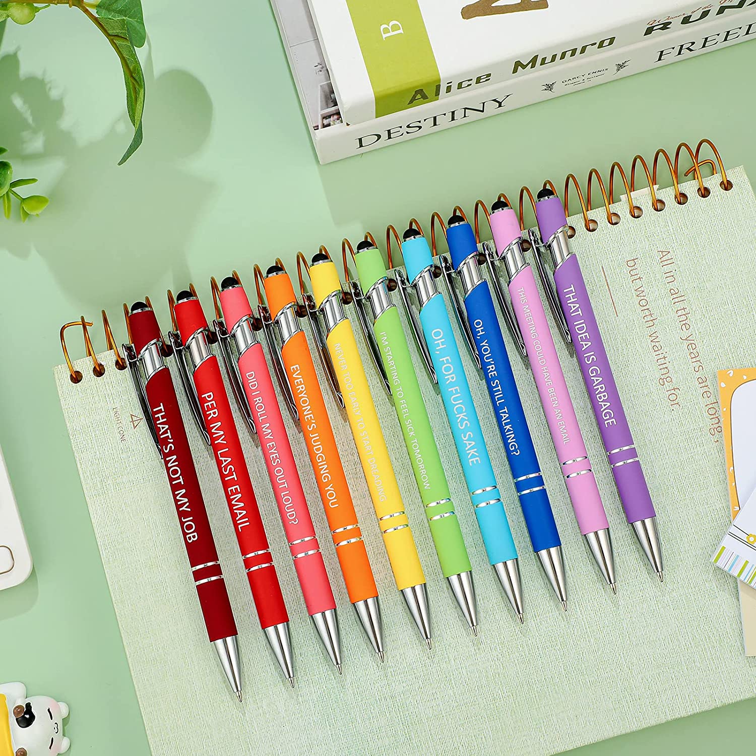 10 pcs Funny Office Pens(Black Ink)