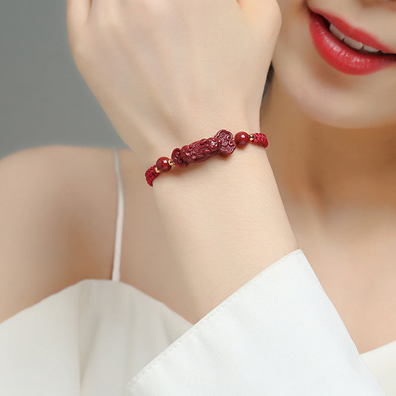 Cinnabar Pixiu Bracelet