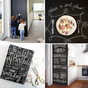 Black Chalkboard Stickers Adhesive Blackboard