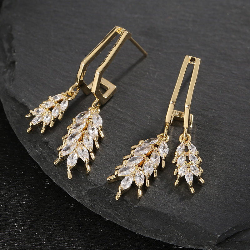 Shiny Leaf Earrings