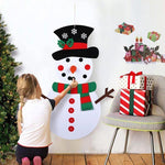 DIY Felt Christmas Snowman Set