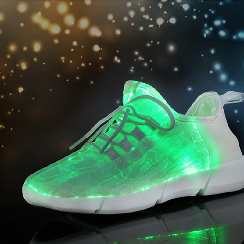 Luminous Fiber Optic Shoes