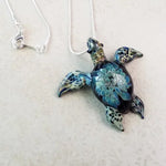 Blue and Turquoise Jewelry-Sea Turtle Pendant