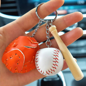 ⚾Mini Baseball Glove Set Charm Keychain(🔥Hot Sale For Baseball Lovers❤️)