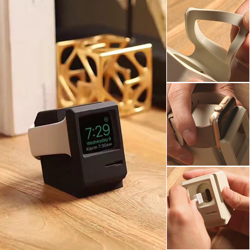 Silicone watch charging stand