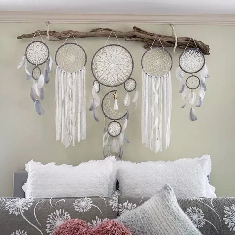 Dreamcatcher Moon and Stars Hanging Over the Bed(5 PCS)