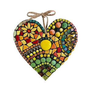 Large Garden Mosaic Heart Decoration