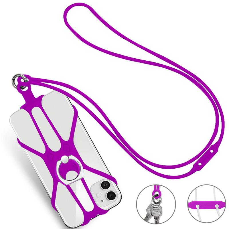 Universal Silicone Lanyard Phone Holder