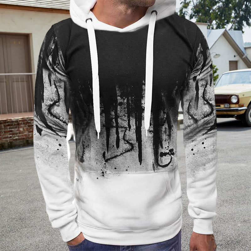 Men's Ink Splash Print Sweatshirt