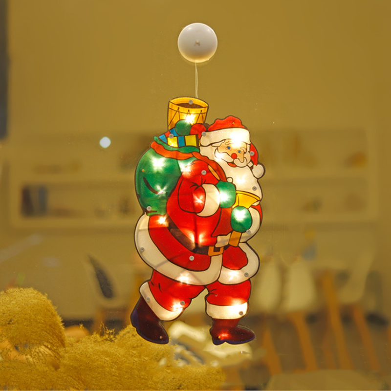 Christmas window suction cup lights