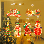 Christmas window suction cup lights